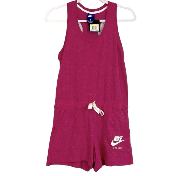 NWT Nike Just Do It Pink Romper Size Small - Picture 1 of 8
